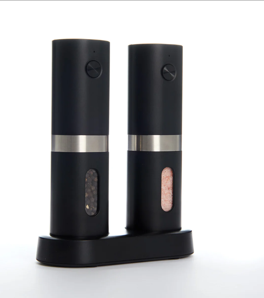 Rechargeable Salt and Pepper Mill Set by Sharper Image