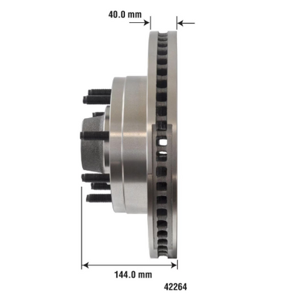 Duralast Disc Brake Rotor and Hub Assembly 42264